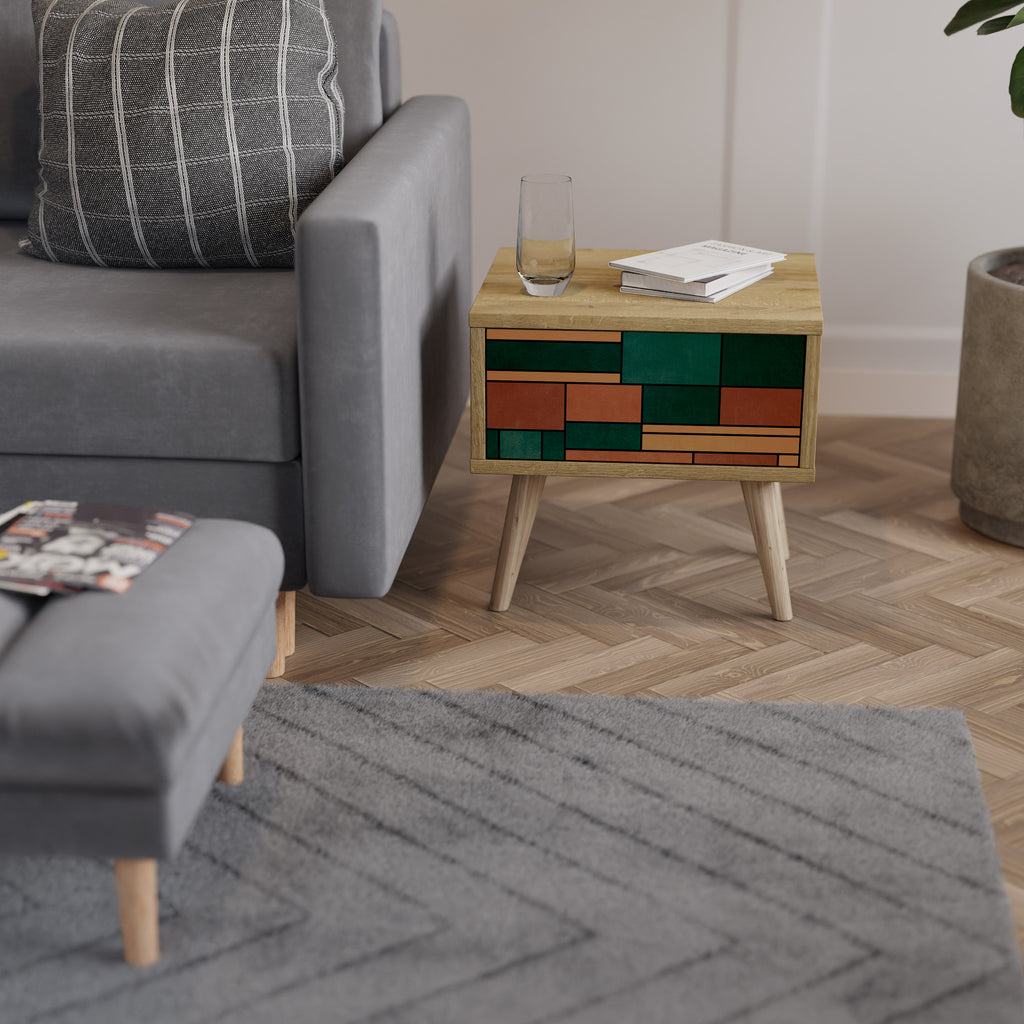 EARTHY FIGURES Κομοδίνο με συρτάρι