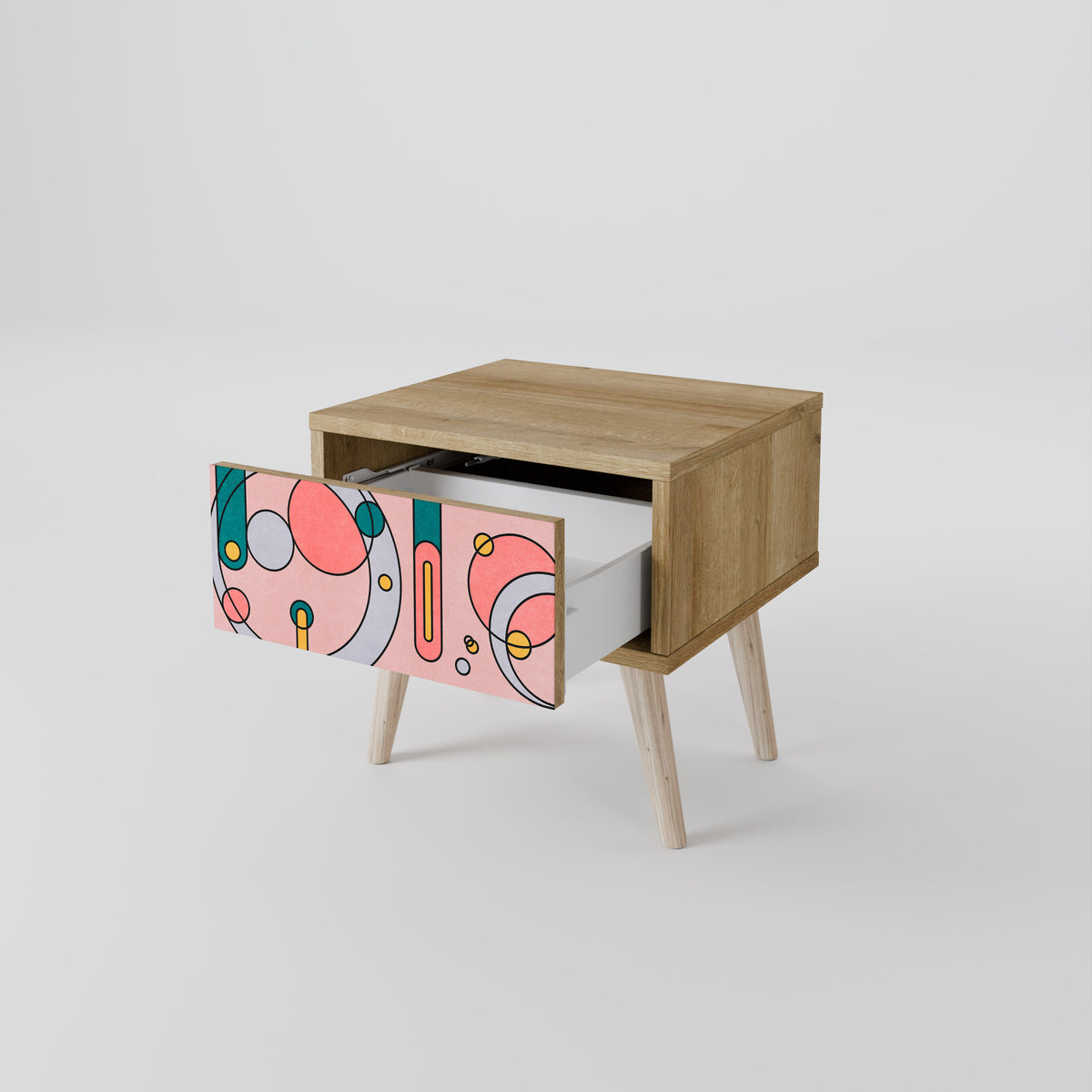 GOSSAMER ECHOES Nightstand with Drawer