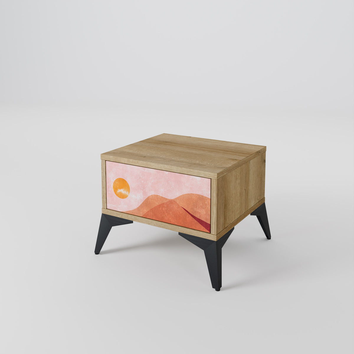 LUMINOUS SUNLIGHT Nightstand with Drawer