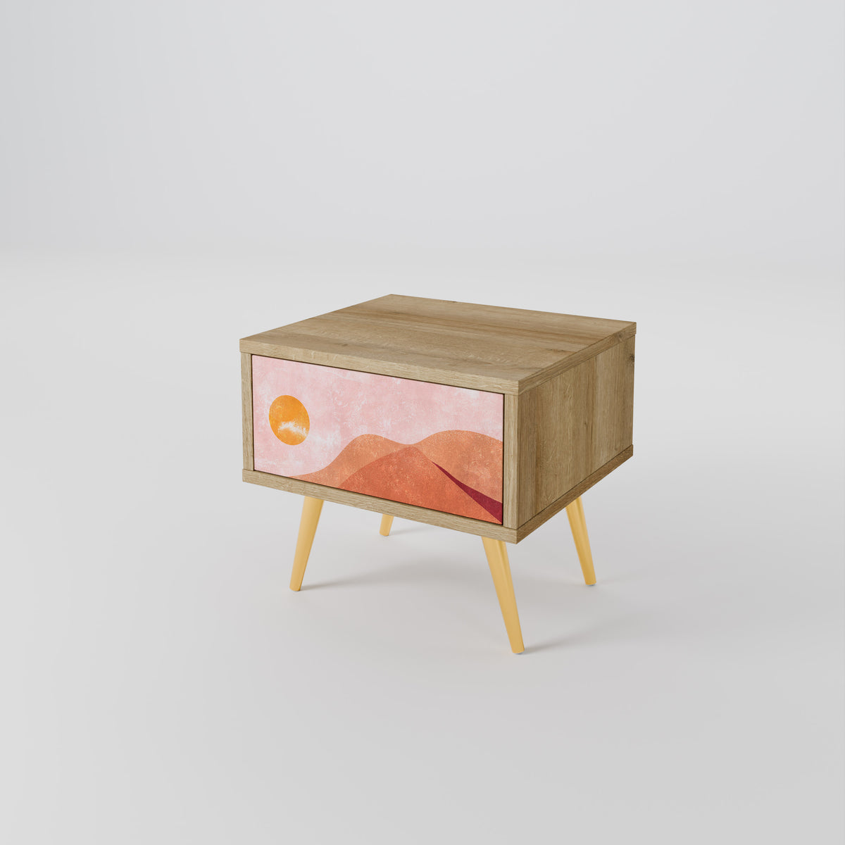 LUMINOUS SUNLIGHT Nightstand with Drawer
