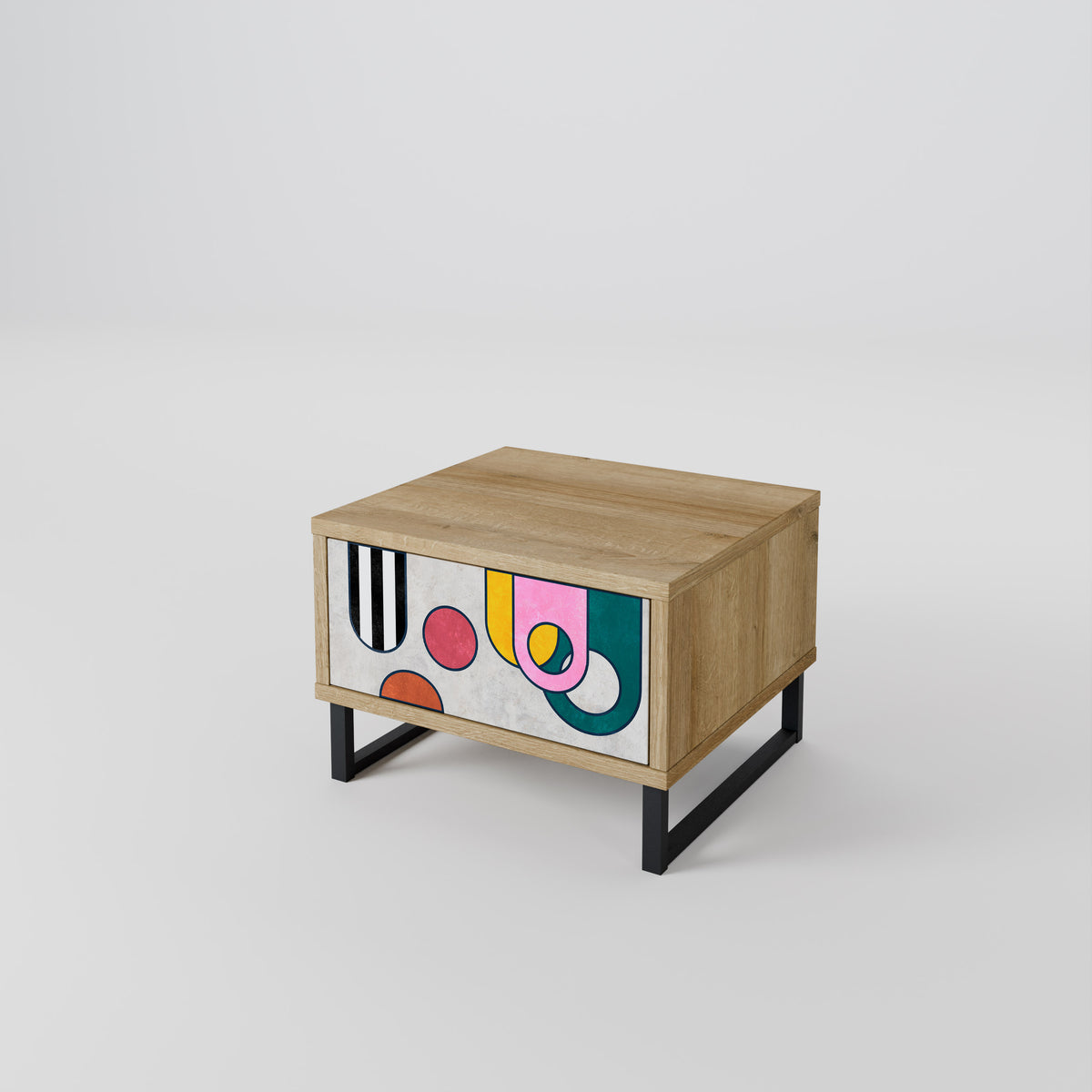 COOL STORY Nightstand with Drawer
