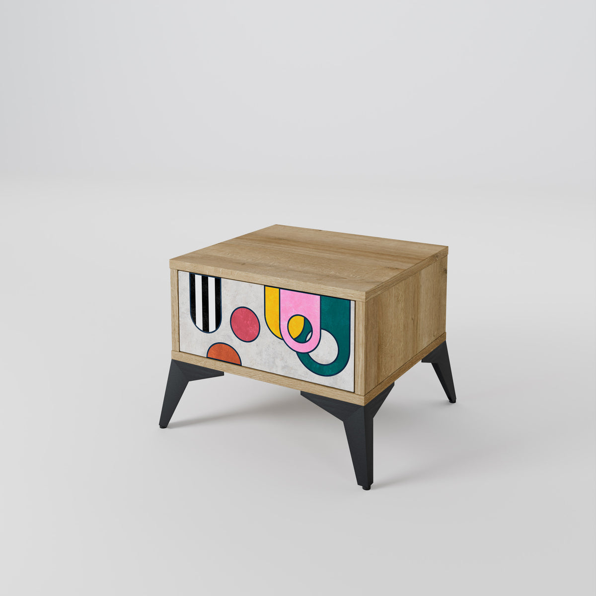 COOL STORY Nightstand with Drawer