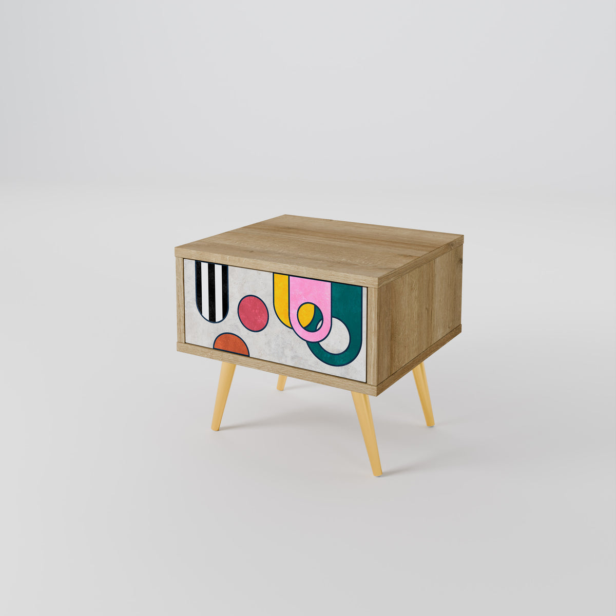 COOL STORY Nightstand with Drawer