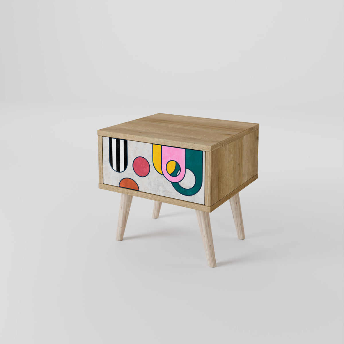 COOL STORY Nightstand with Drawer