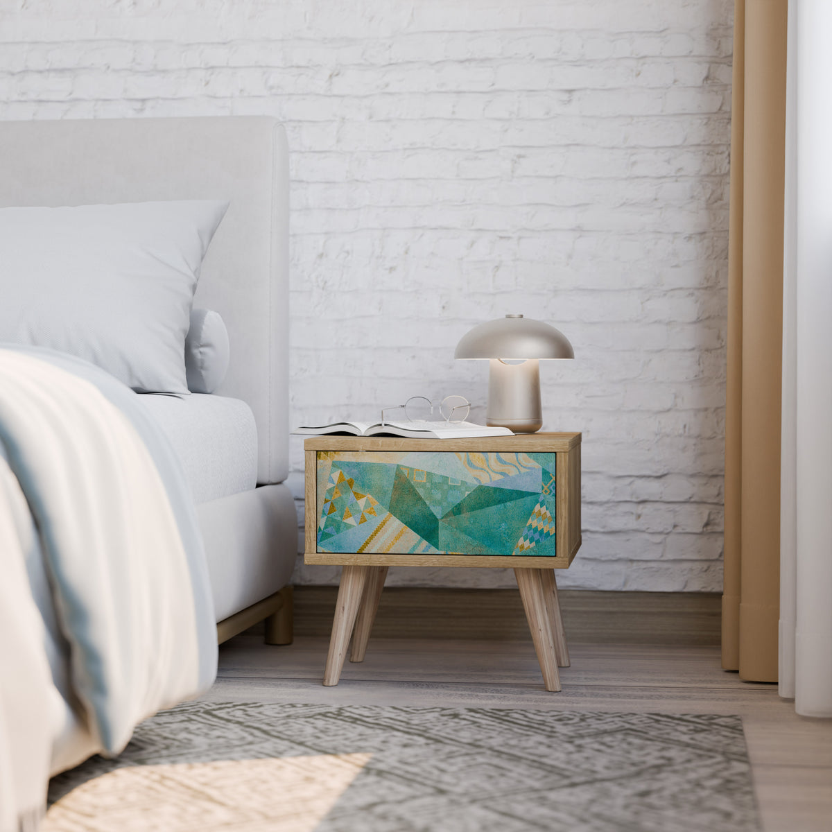 SPECTRUM SPLENDOR Nightstand with Drawer