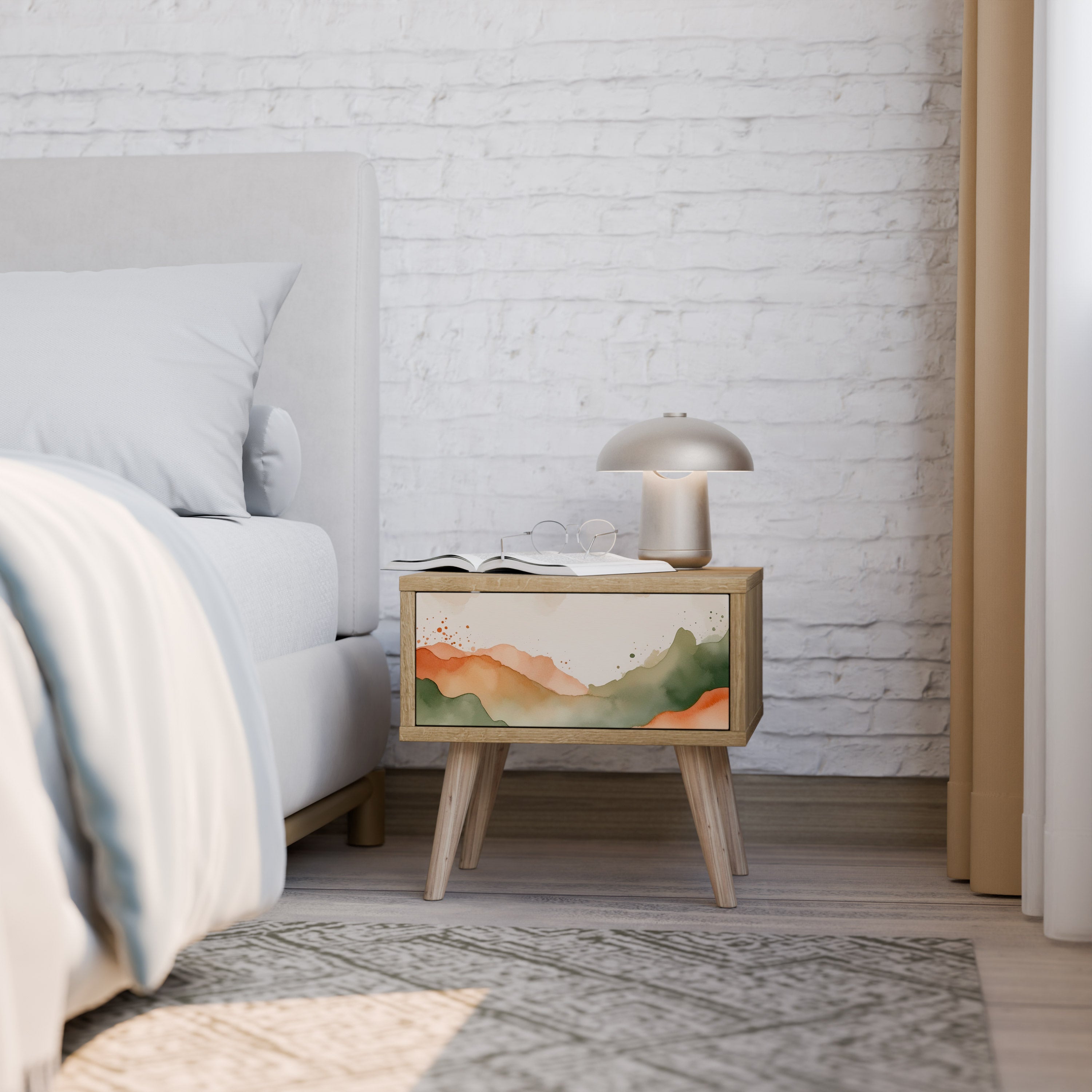 WATERCOLOUR PEAKS Nightstand