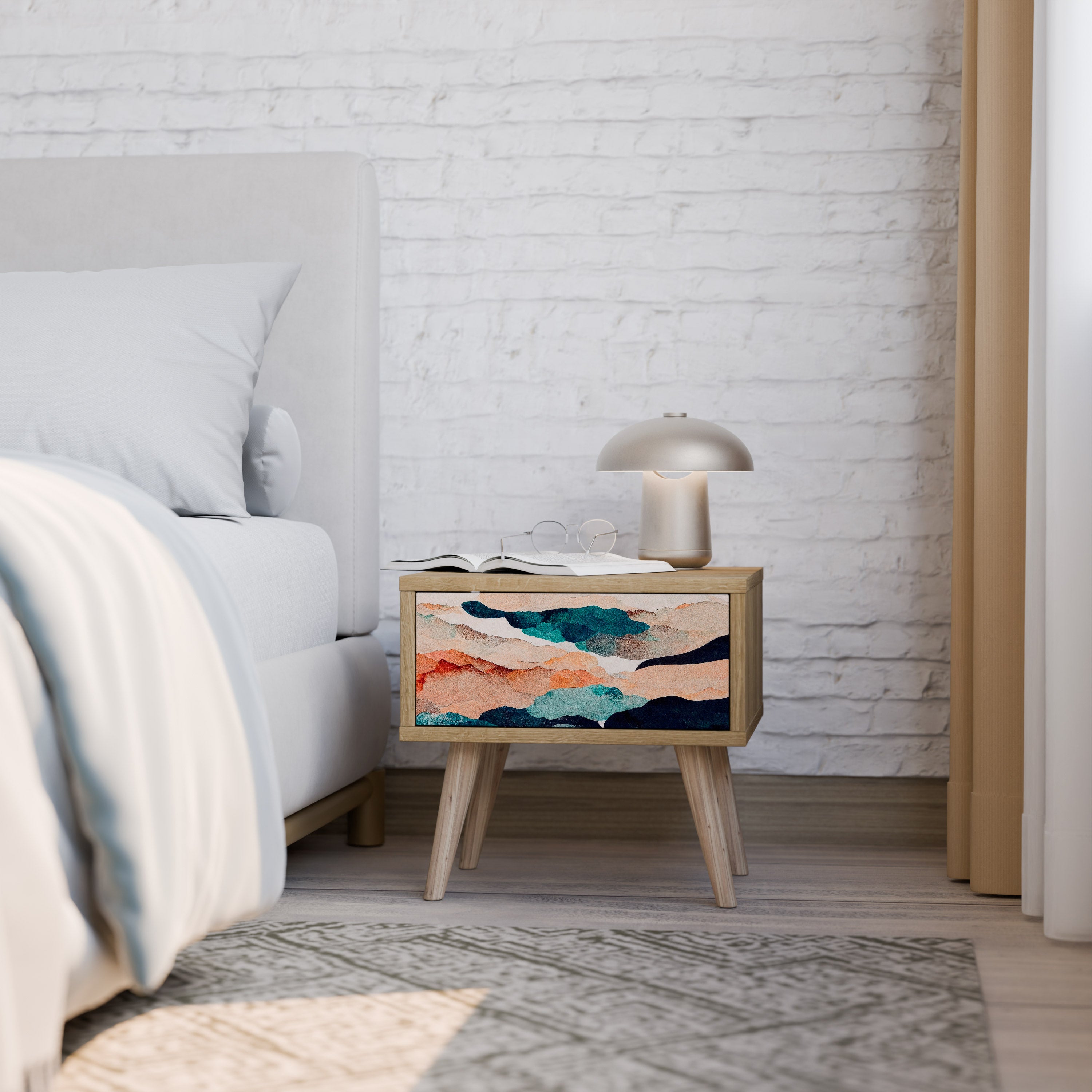ABSTRACT LANDSCAPE Nightstand