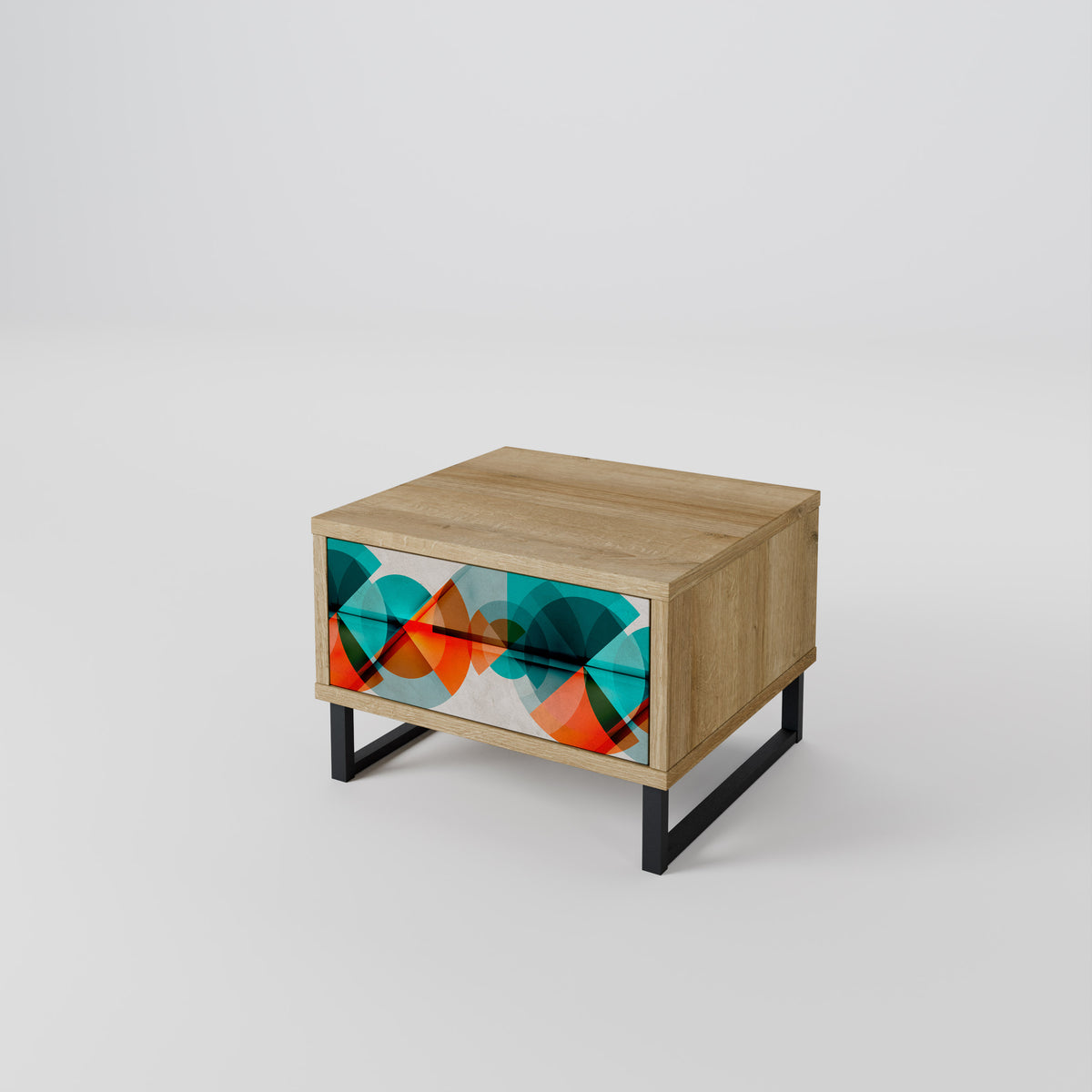CIRCULAR RHAPSODY Nightstand with Drawer