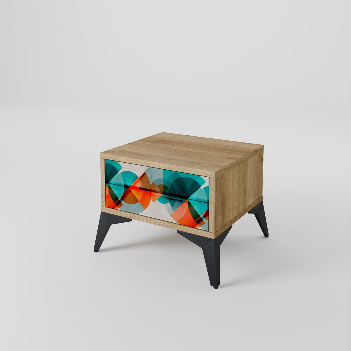 CIRCULAR RHAPSODY Nightstand with Drawer