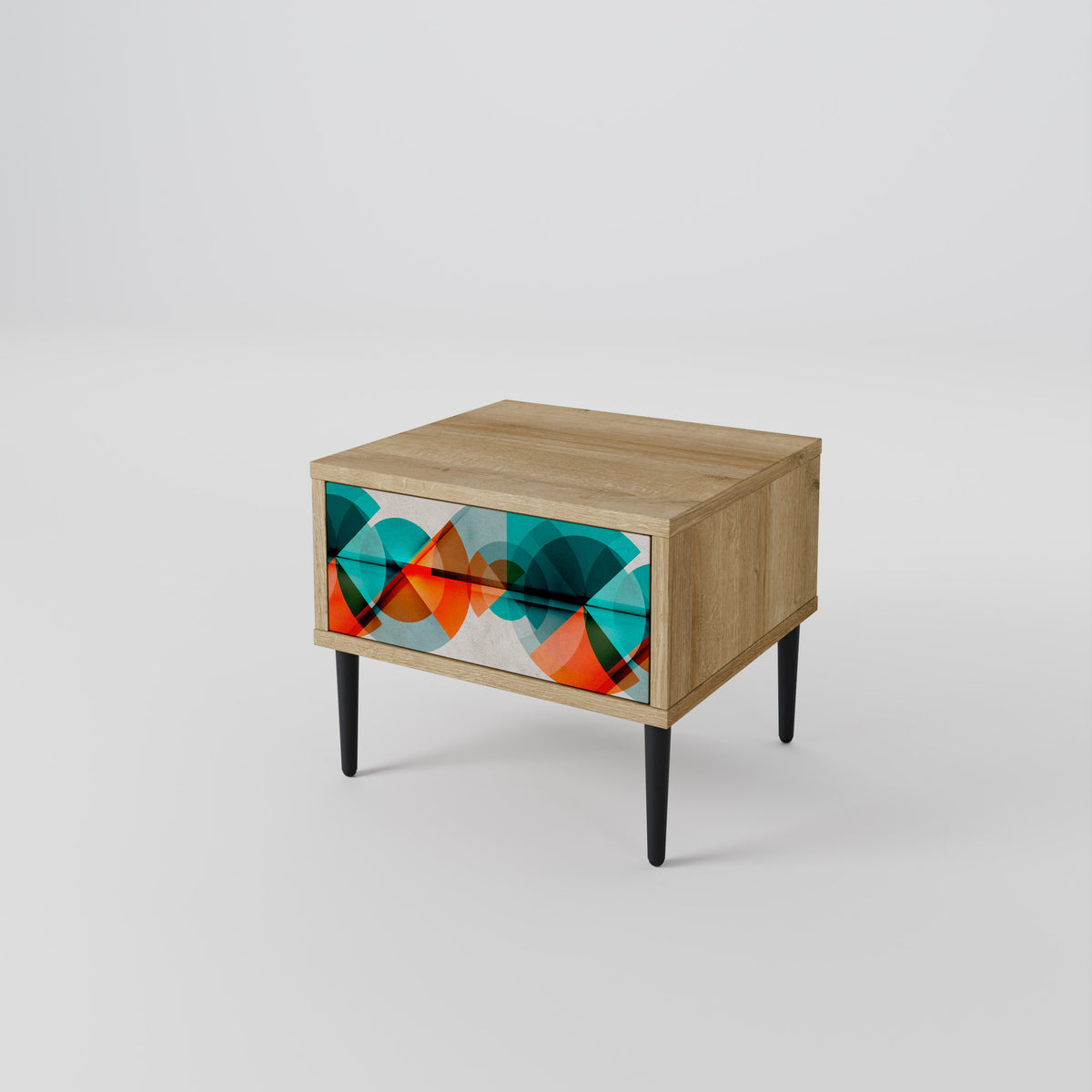 CIRCULAR RHAPSODY Nightstand with Drawer