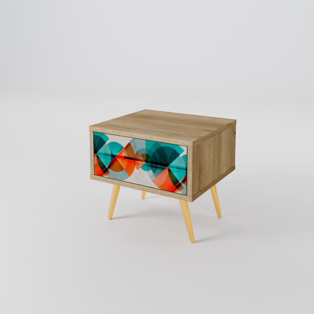 CIRCULAR RHAPSODY Nightstand with Drawer