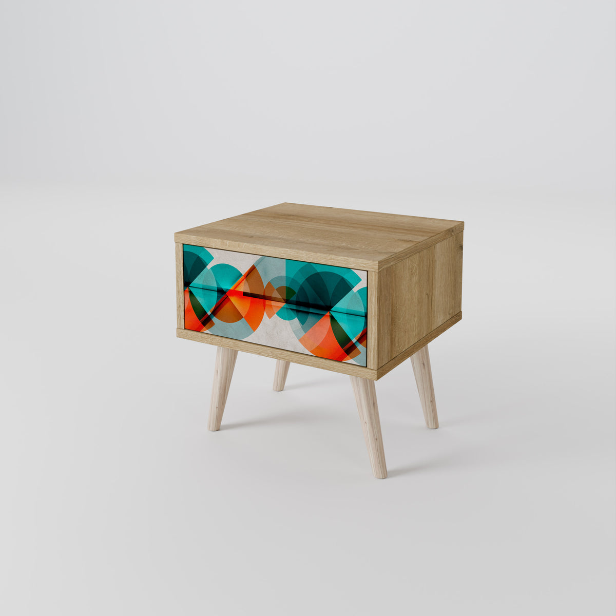 CIRCULAR RHAPSODY Nightstand with Drawer