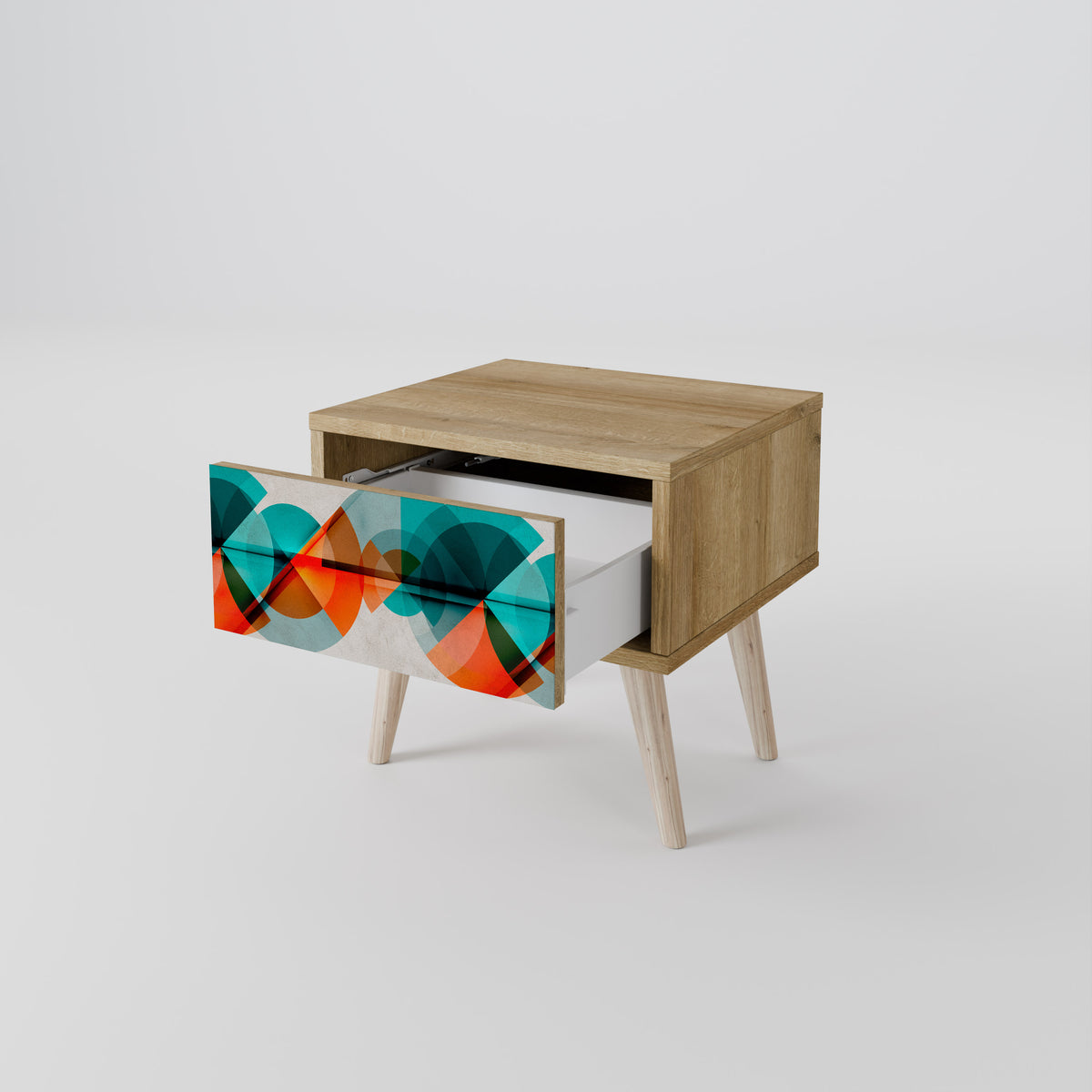 CIRCULAR RHAPSODY Nightstand with Drawer