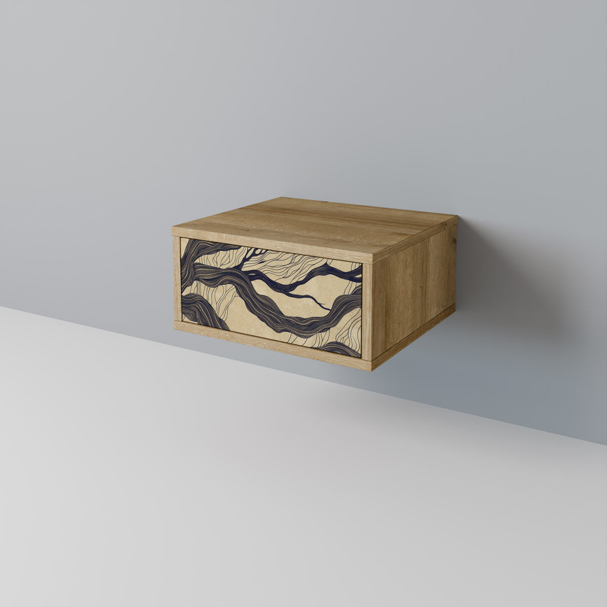 UNIFIED FRAGMENTS Nightstand with Drawer