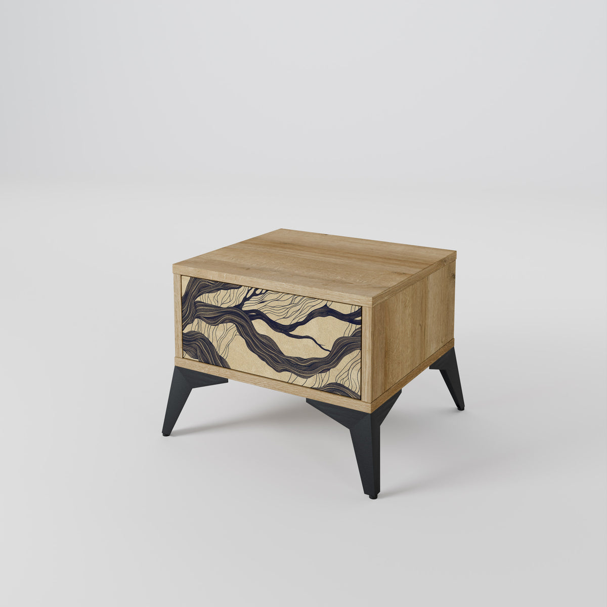 UNIFIED FRAGMENTS Nightstand with Drawer