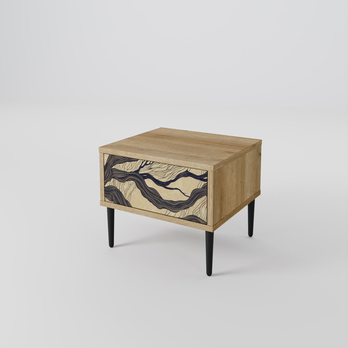 UNIFIED FRAGMENTS Nightstand with Drawer