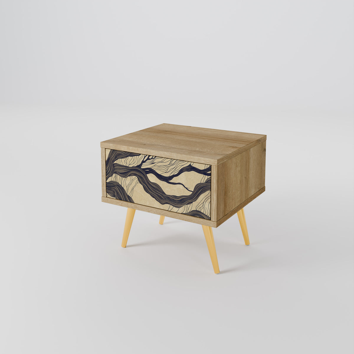 UNIFIED FRAGMENTS Nightstand with Drawer