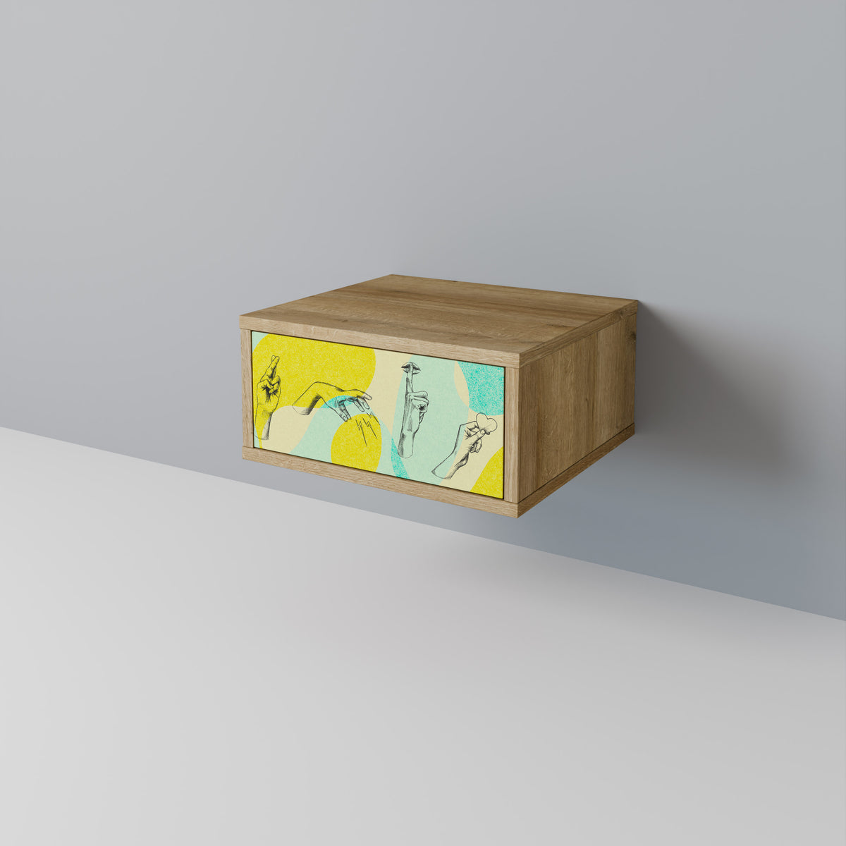BODY LANGUAGE Nightstand with Drawer