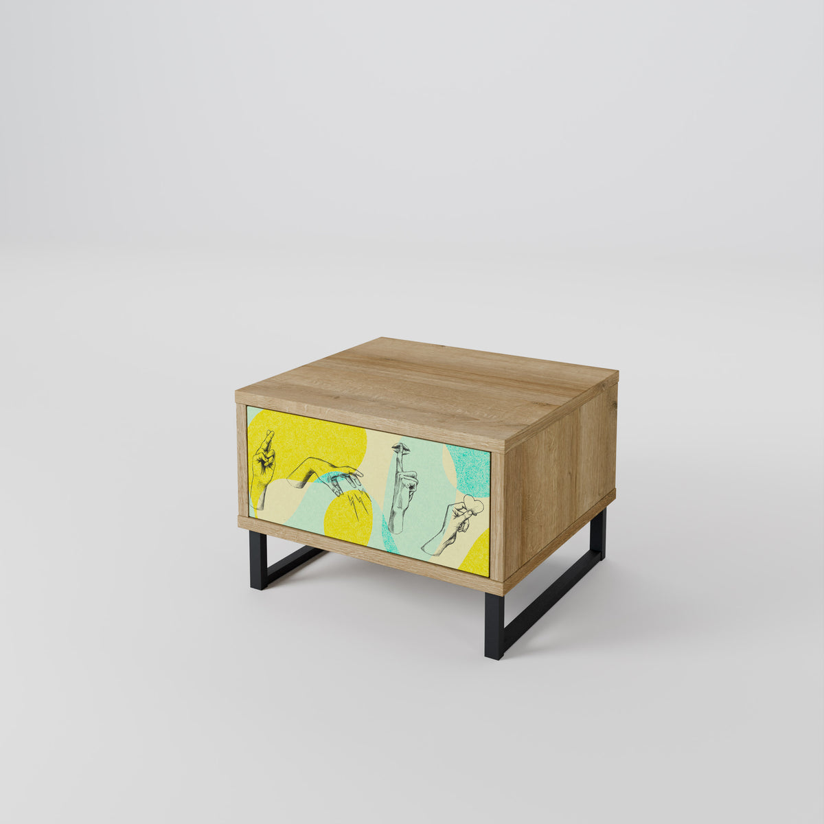 BODY LANGUAGE Nightstand with Drawer