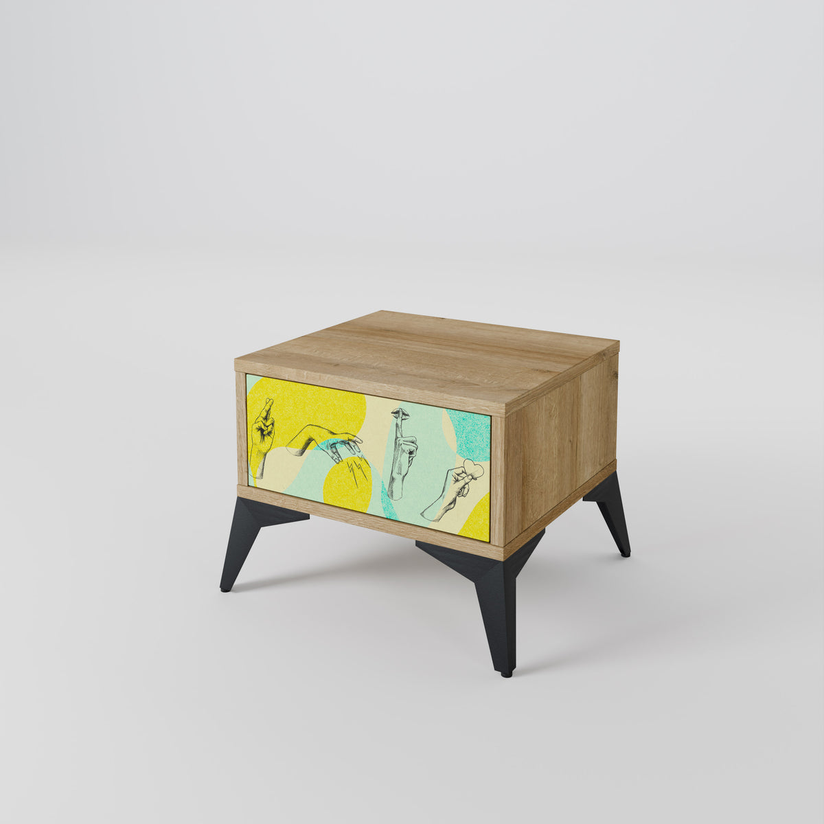 BODY LANGUAGE Nightstand with Drawer