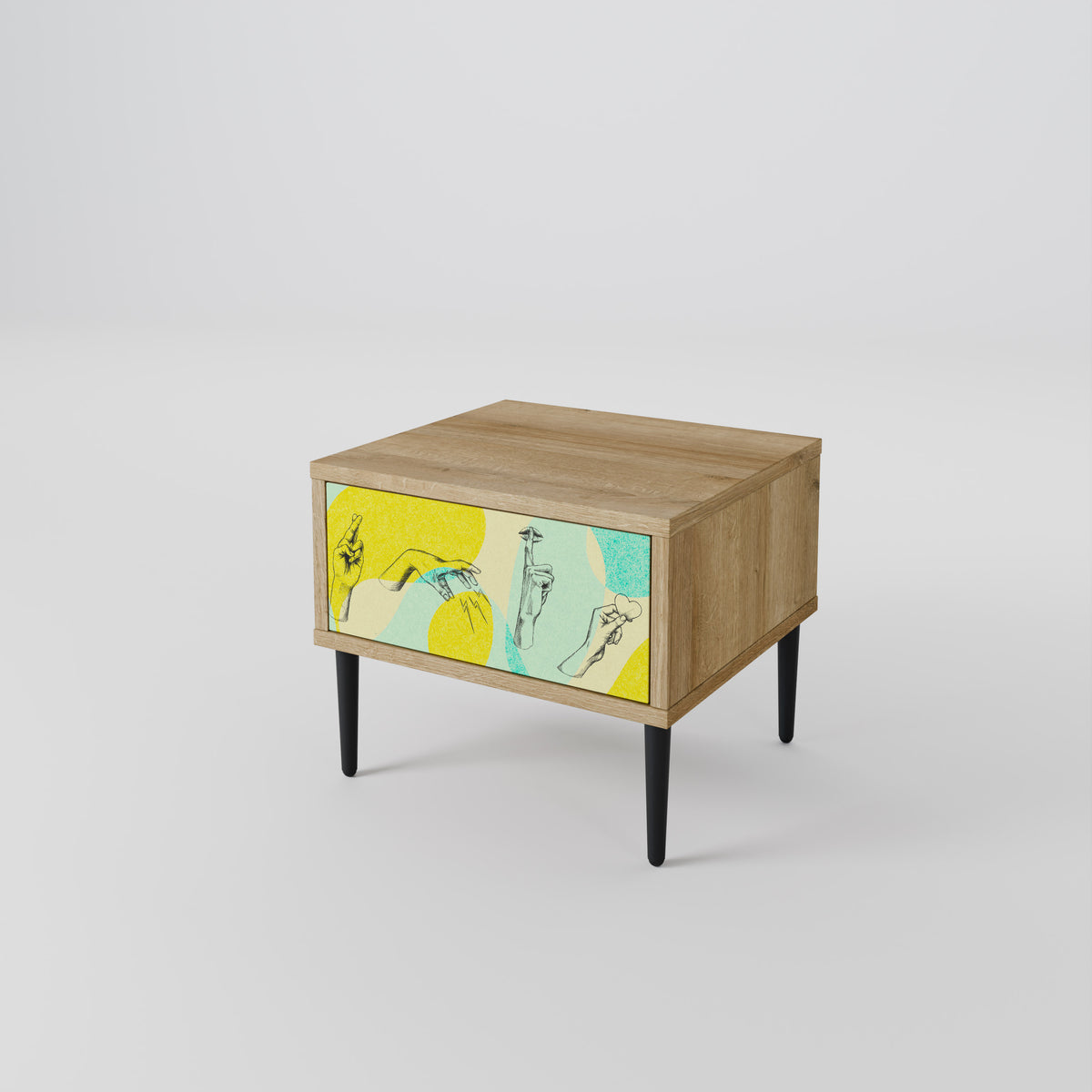 BODY LANGUAGE Nightstand with Drawer