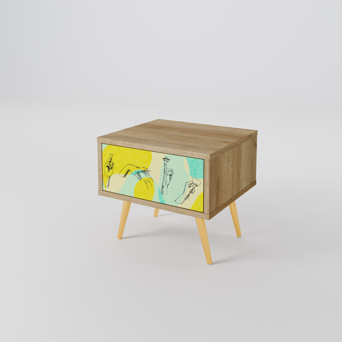 BODY LANGUAGE Nightstand with Drawer
