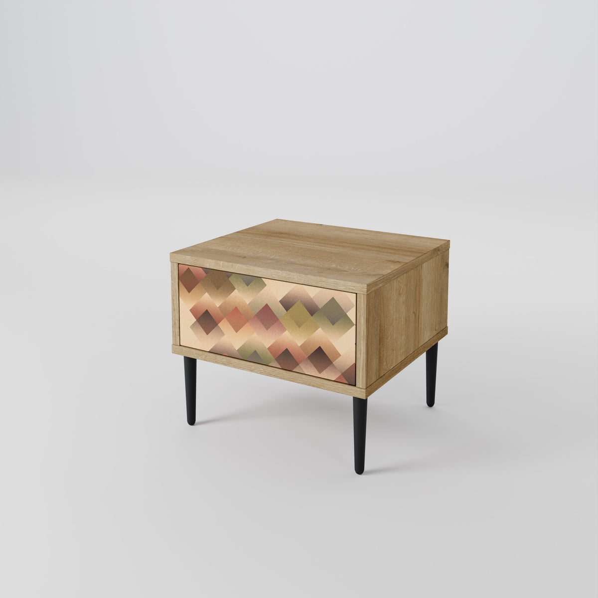 GEOMETRIC FUSION Nightstand with Drawer