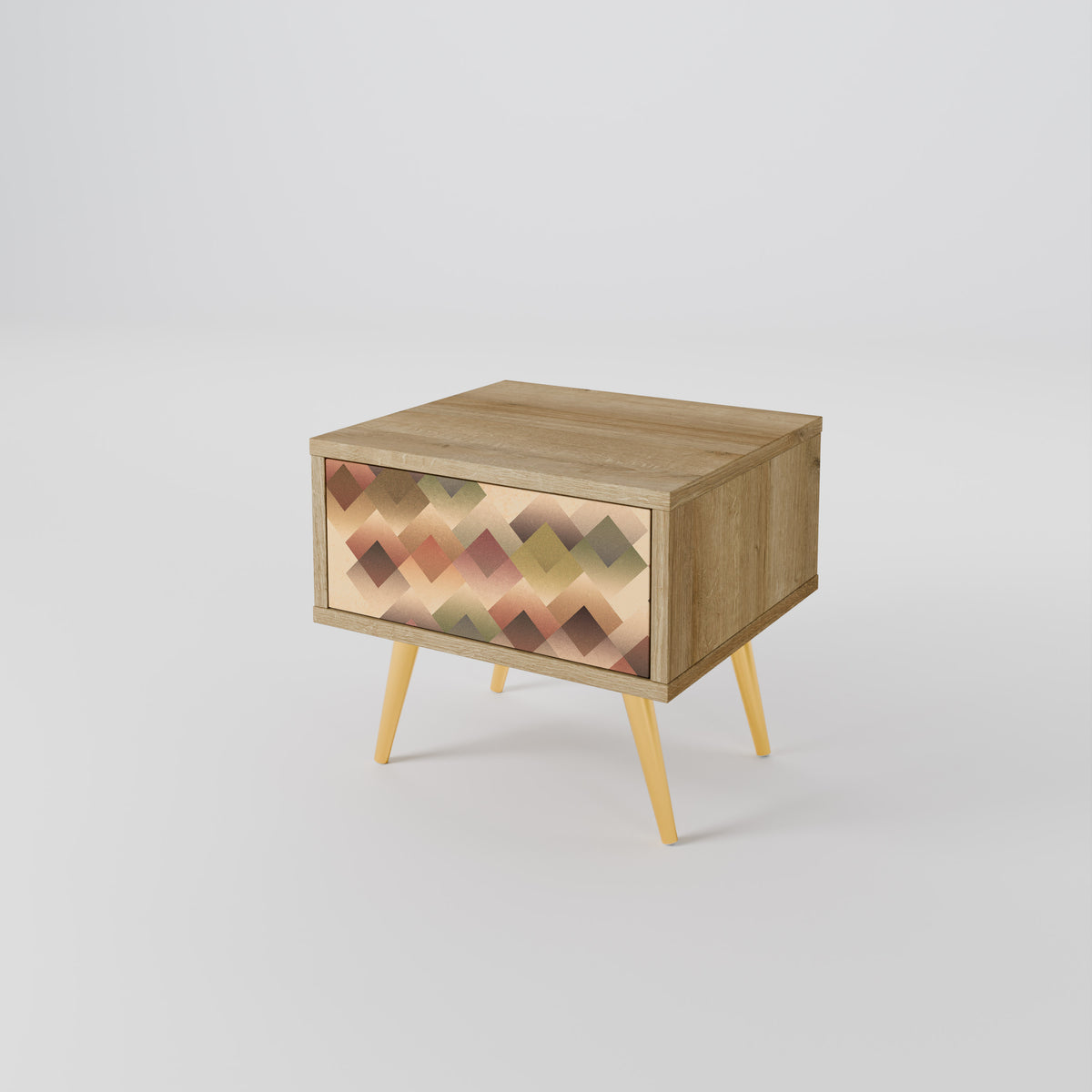 GEOMETRIC FUSION Nightstand with Drawer