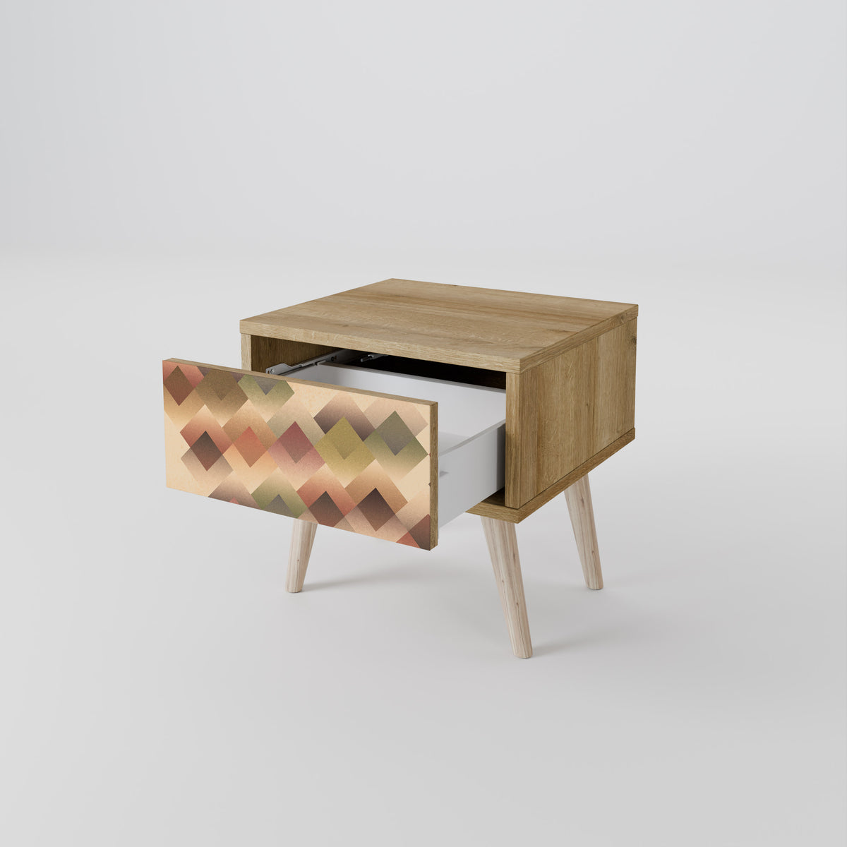 GEOMETRIC FUSION Nightstand with Drawer
