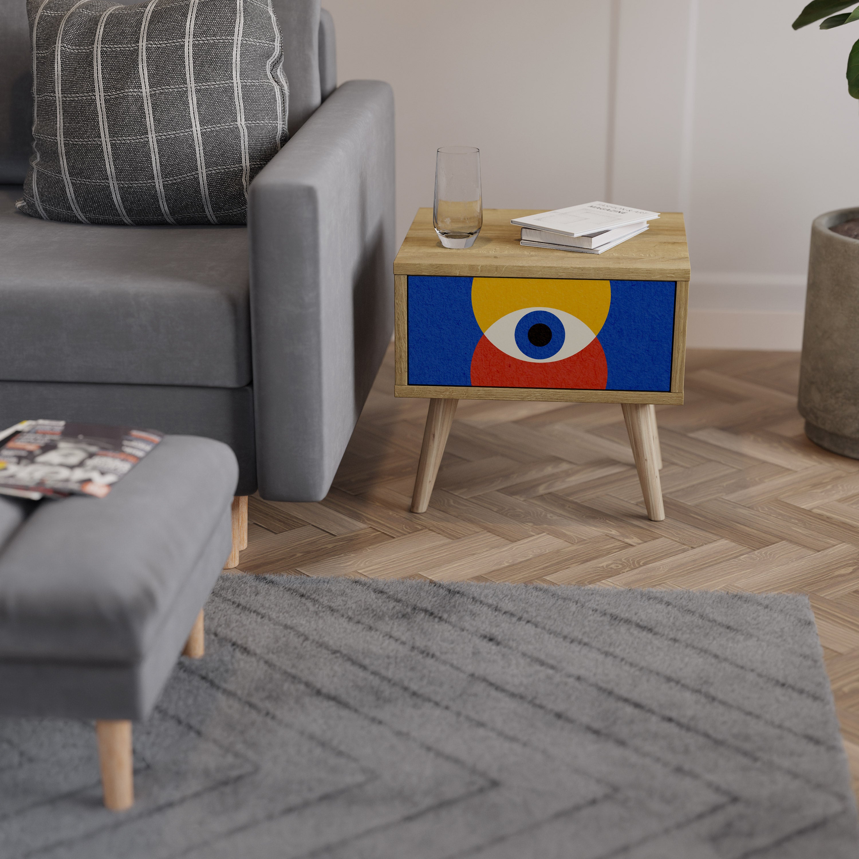GEOMETRIC EYES Nightstand