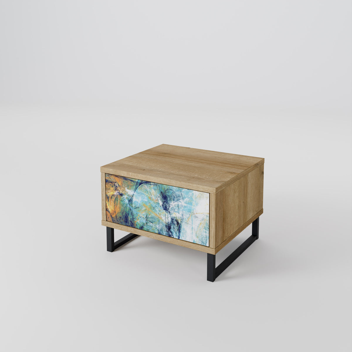 ABSTRACT THOUGHTS Nightstand with Drawer