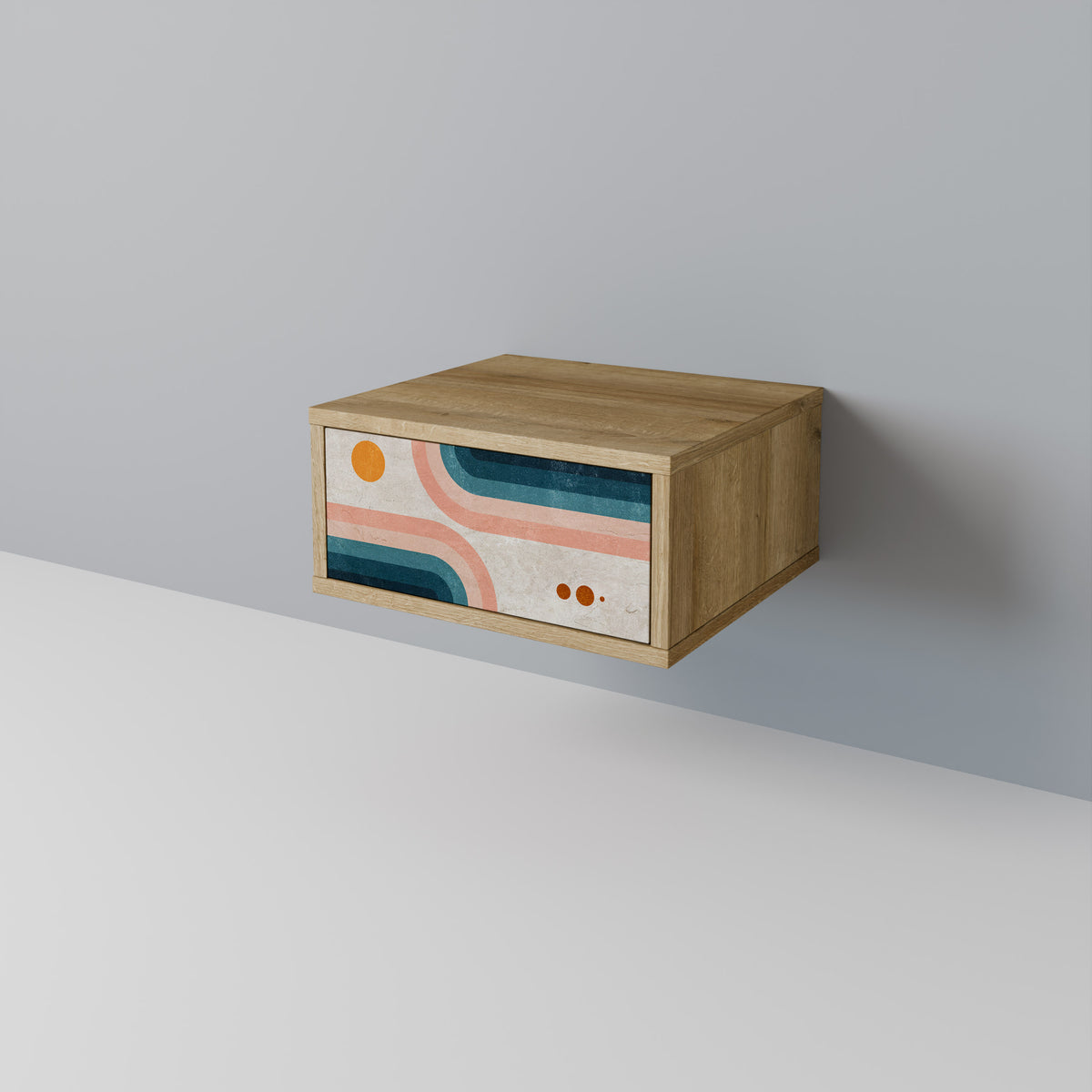 TWO HALVES Κομοδίνο με συρτάρι