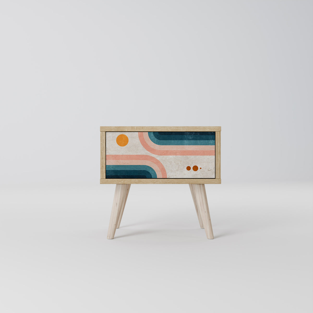 TWO HALVES Κομοδίνο με συρτάρι