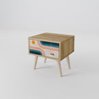 TWO HALVES Κομοδίνο με συρτάρι