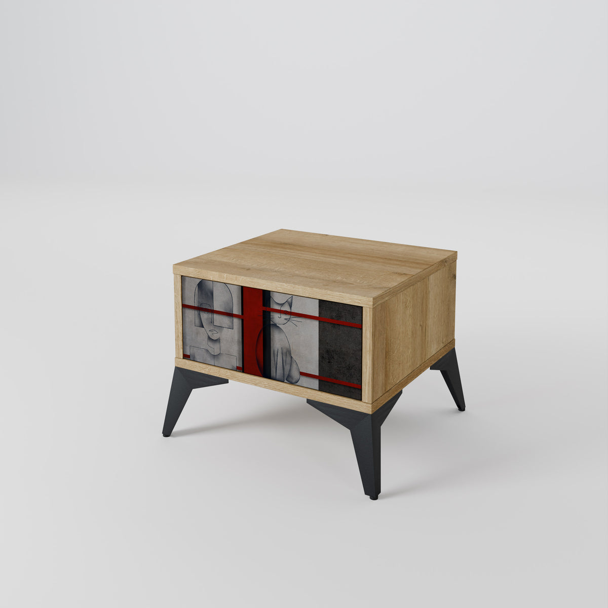 GRAY FIGURES Κομοδίνο με συρτάρι