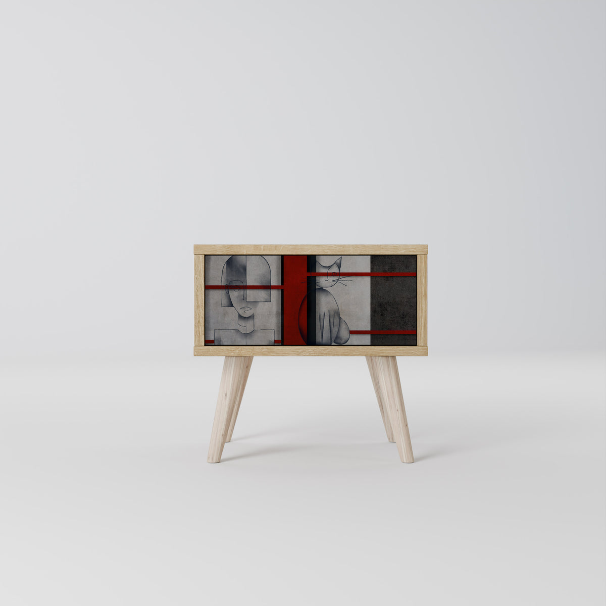 GRAY FIGURES Κομοδίνο με συρτάρι