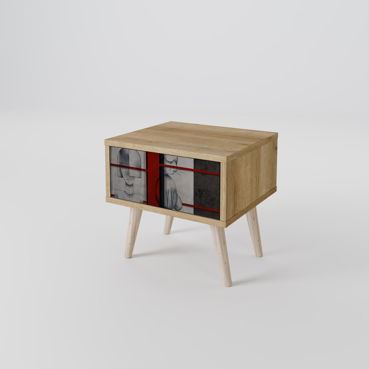 GRAY FIGURES Κομοδίνο με συρτάρι