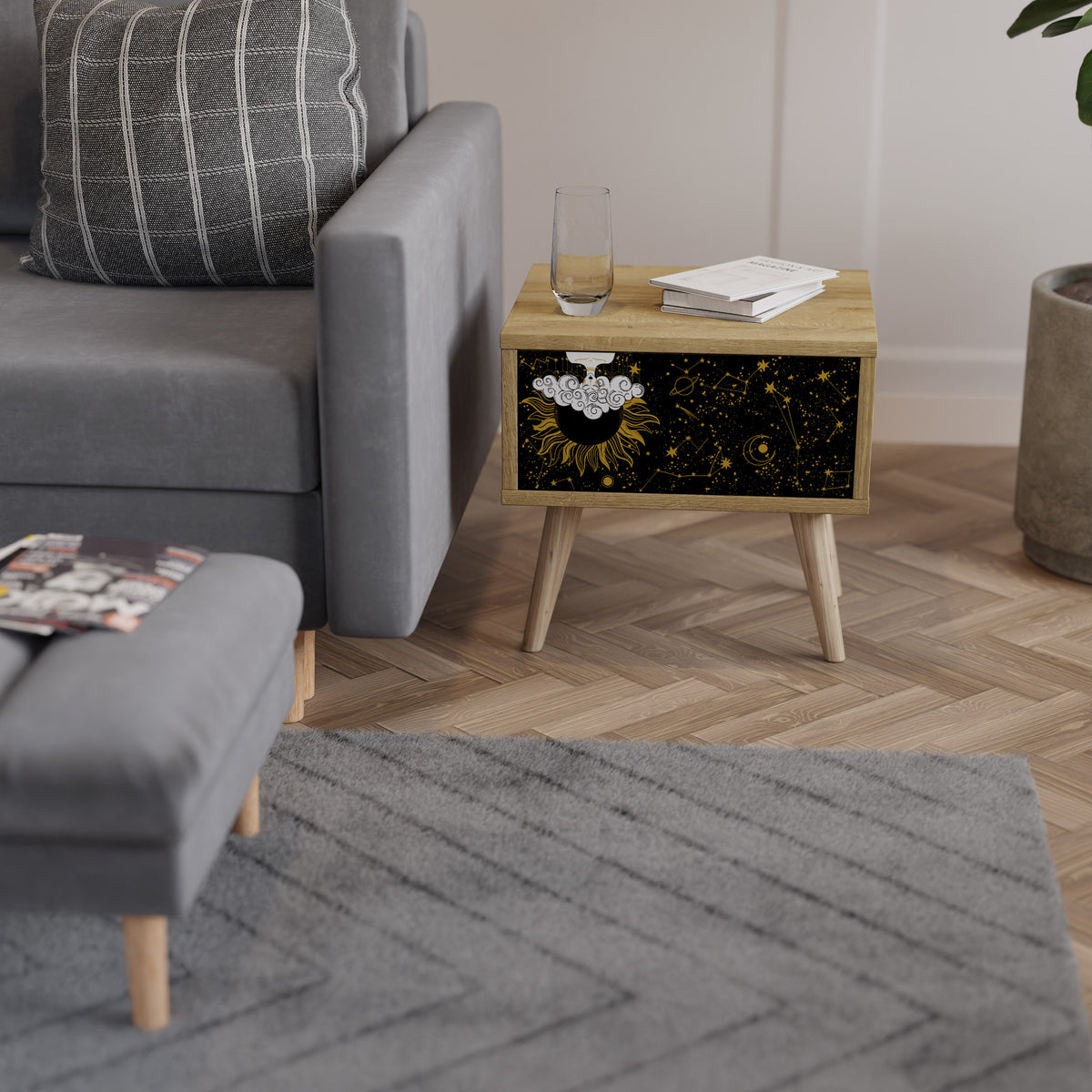 STELLAR CONSTELLATIONS Κομοδίνο με συρτάρι