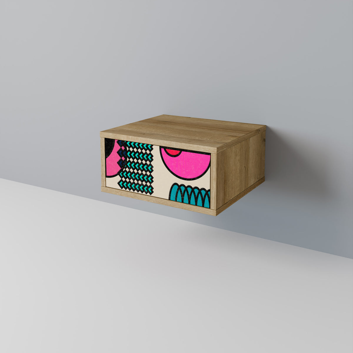 GEOMETRIC RHAPSODY Κομοδίνο με συρτάρι