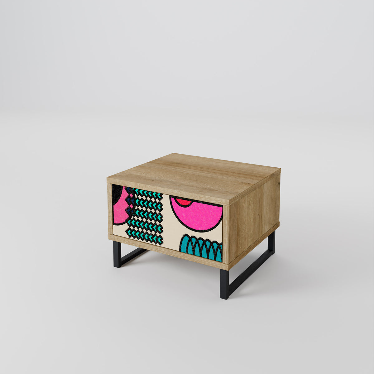 GEOMETRIC RHAPSODY Κομοδίνο με συρτάρι