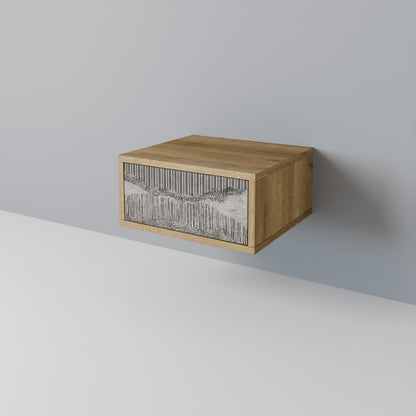 GRAIN LINES Nightstand with Drawer
