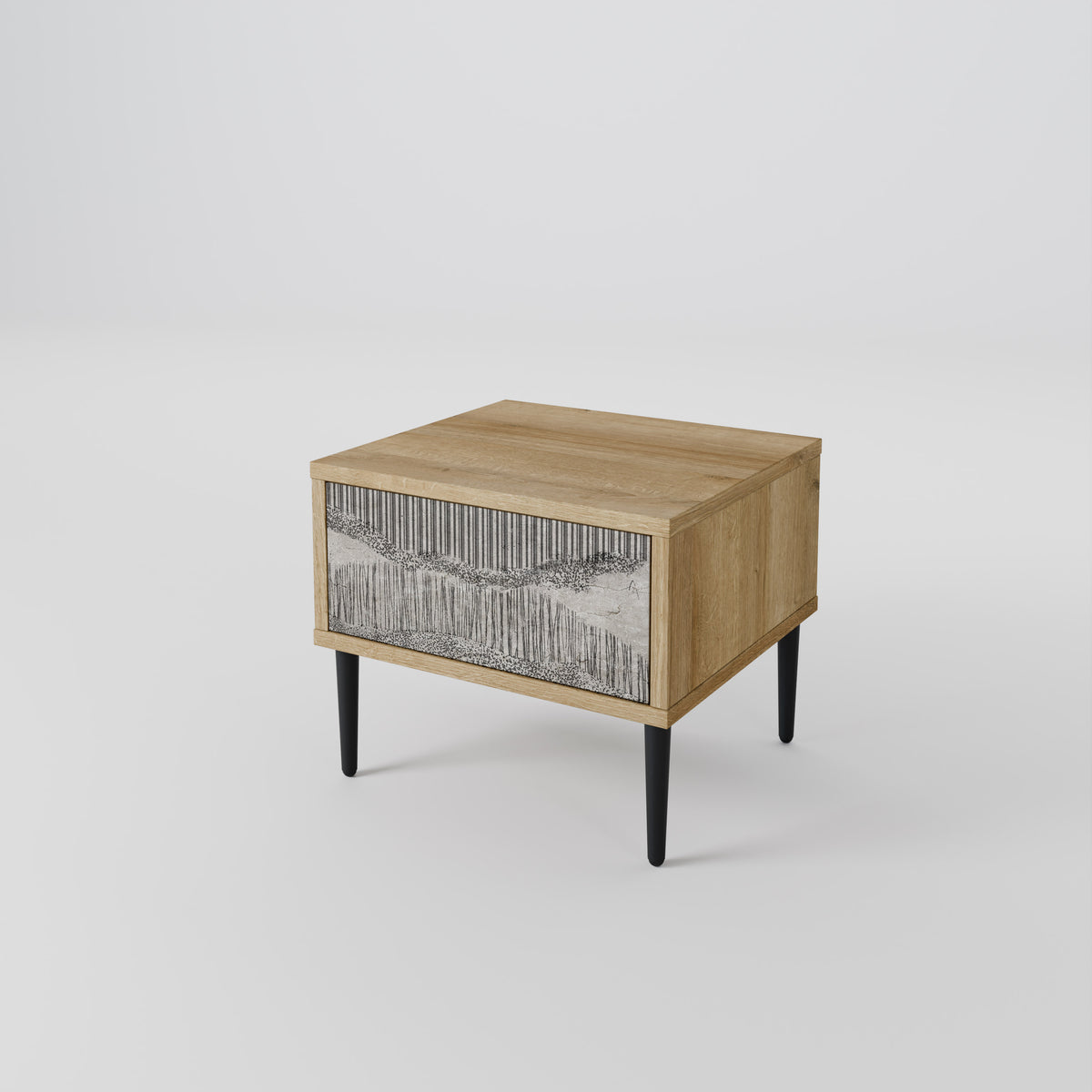 GRAIN LINES Κομοδίνο με συρτάρι