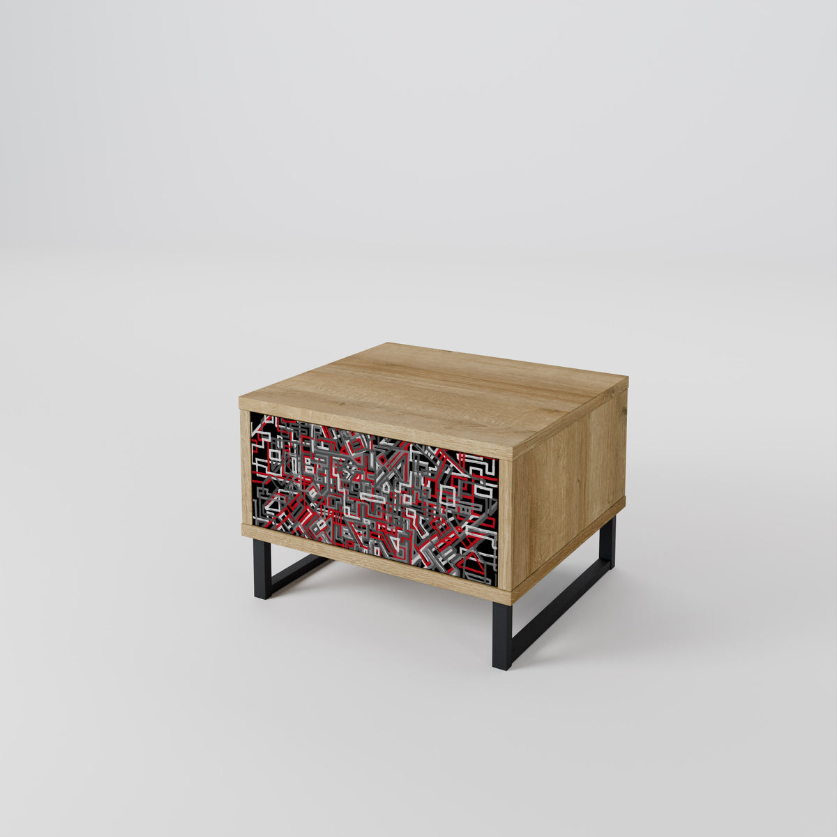 BROKEN LINES Κομοδίνο με συρτάρι