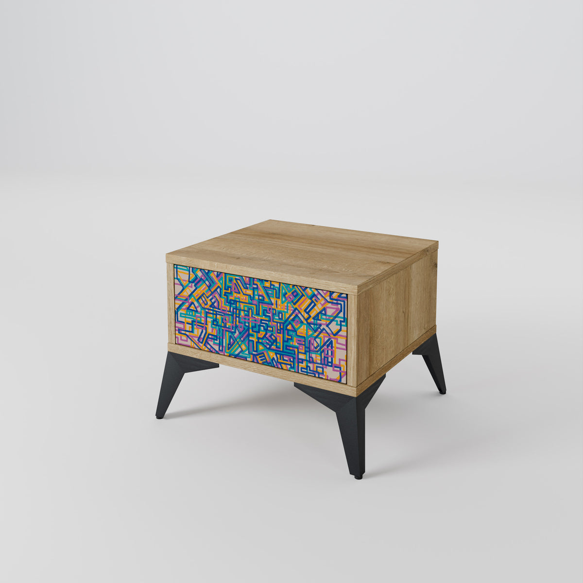 MEMORIES MAP Κομοδίνο με συρτάρι