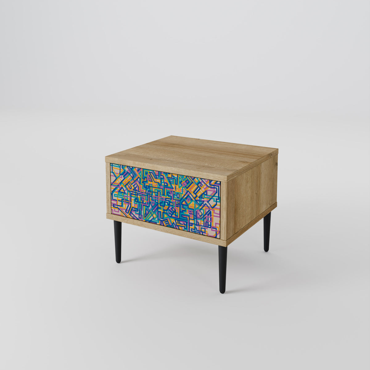 MEMORIES MAP Κομοδίνο με συρτάρι