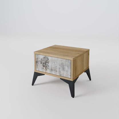FADE IN THE TREES Nightstand with Drawer