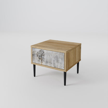 FADE IN THE TREES Nightstand with Drawer