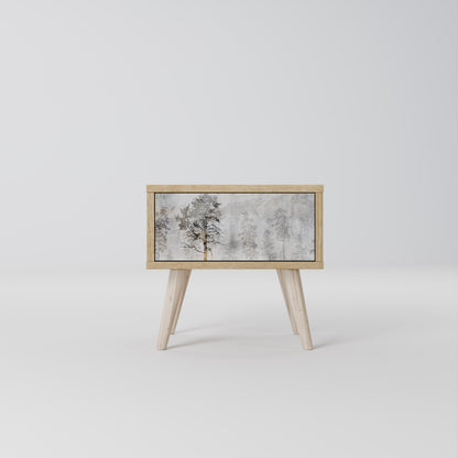 FADE IN THE TREES Nightstand with Drawer