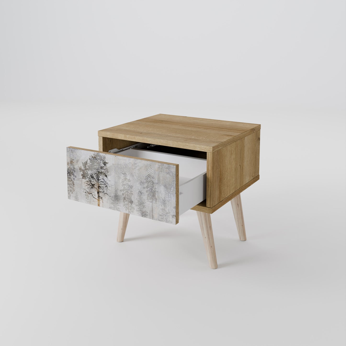 FADE IN THE TREES Nightstand with Drawer