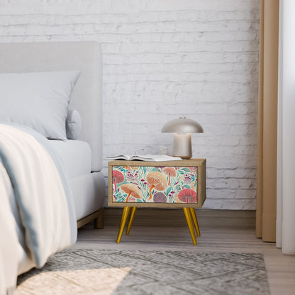 FUNGUS FANTASY Nightstand in Oak Effect